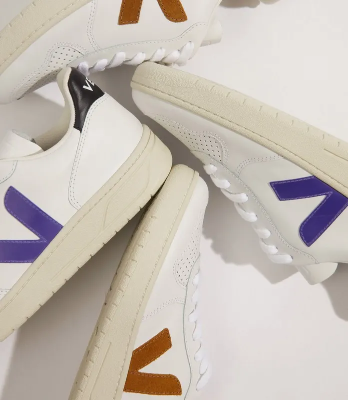 Veja V-10 LEATHER WHITE PURPLE BLACK (VX0202618)