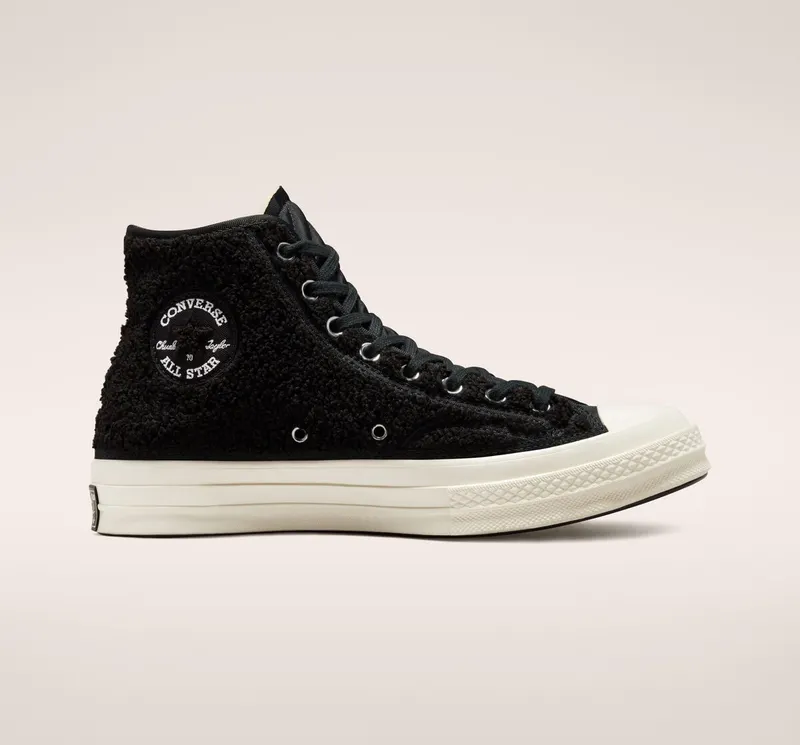Converse Cozy Utility Chuck 70 Sherpa Zwart/zwart/egret (172005C)