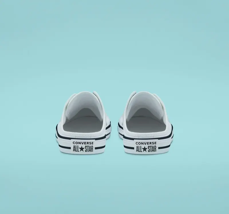 Converse Seasonal Color Chuck Taylor All Star Dainty Mule Instapper Wit/wit/zwart (567946C)