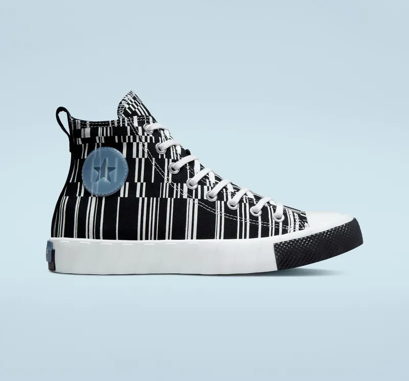 Converse UNT1TL3D Translucent Barcode Zwart/wit/indigo Oxide (A02599C)