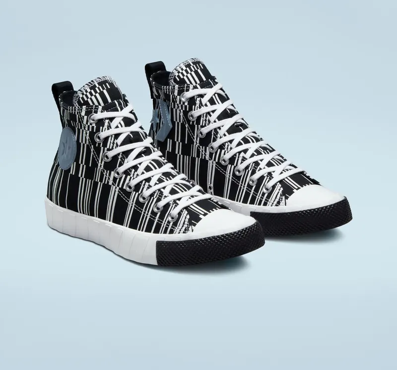 Converse UNT1TL3D Translucent Barcode Zwart/wit/indigo Oxide (A02599C)