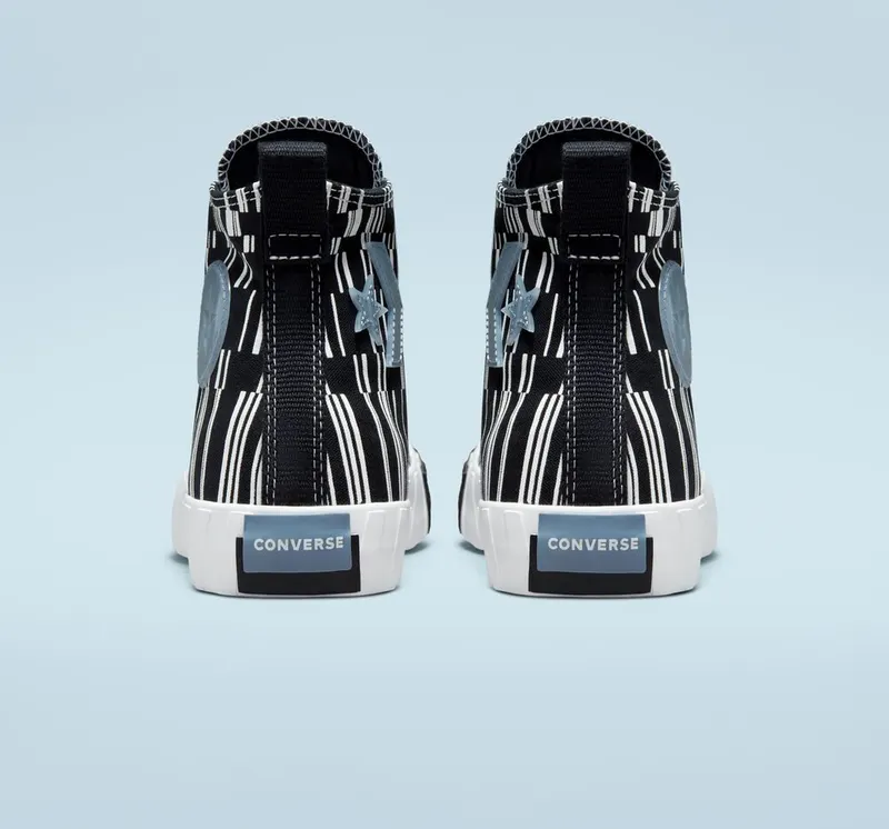 Converse UNT1TL3D Translucent Barcode Zwart/wit/indigo Oxide (A02599C)