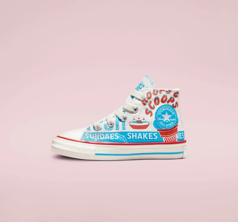 Converse Chuck 70 Easy-On Frozen Treats Wit/baltic Blue/soft Red (A00397C)