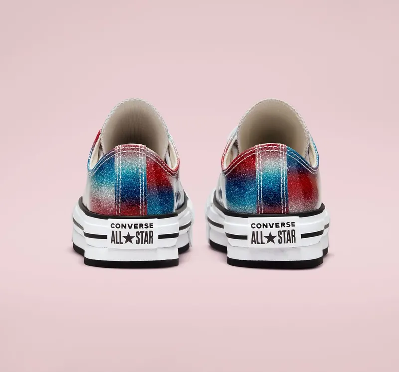 Converse Chuck Taylor All Star EVA Lift Platform Glitter Drip Baltic Blue/wit/soft Red (A00445C)