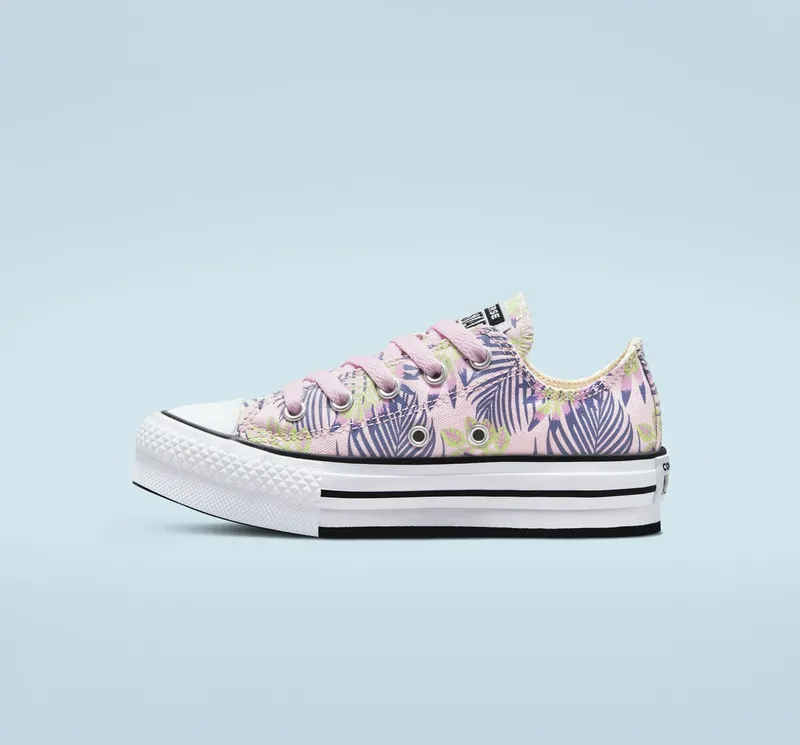 Converse Chuck Taylor All Star EVA Lift Platform Bright Plants Pink Foam/washed Indigo (A00447C)