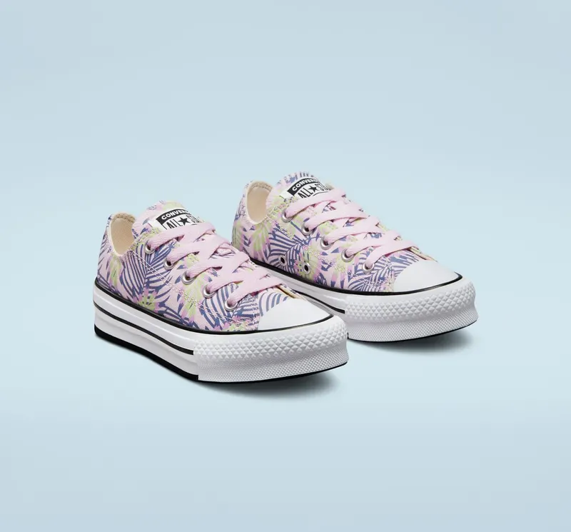 Converse Chuck Taylor All Star EVA Lift Platform Bright Plants Pink Foam/washed Indigo (A00447C)