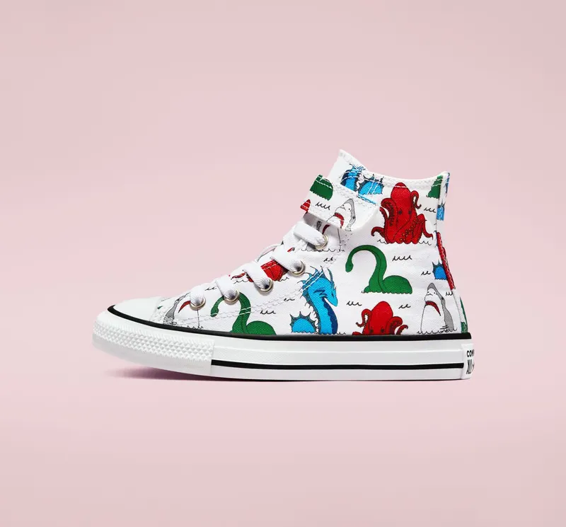 Converse Chuck Taylor All Star Easy-On Sea Monsters Wit/multi/zwart (A01622C)