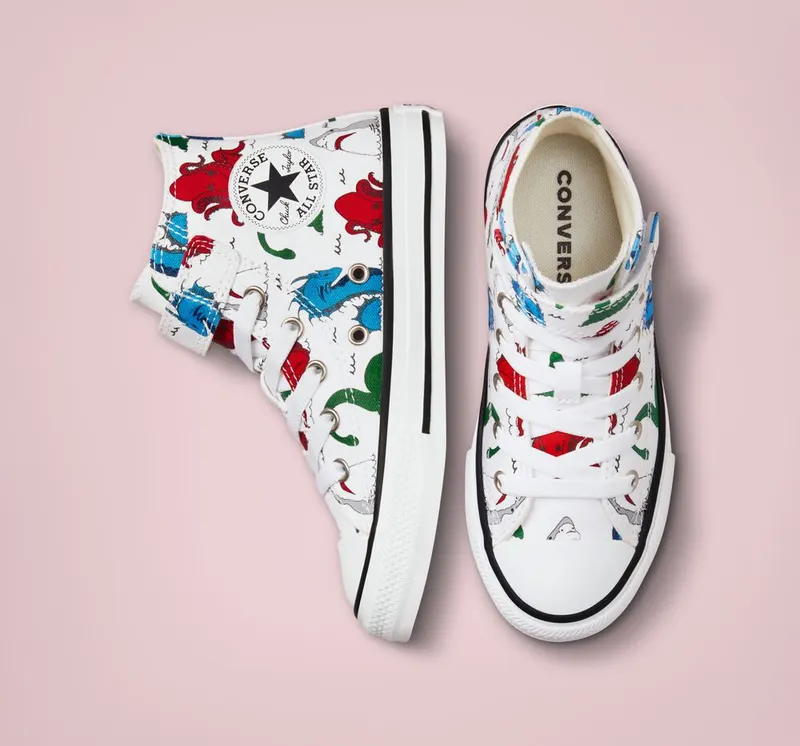 Converse Chuck Taylor All Star Easy-On Sea Monsters Wit/multi/zwart (A01622C)