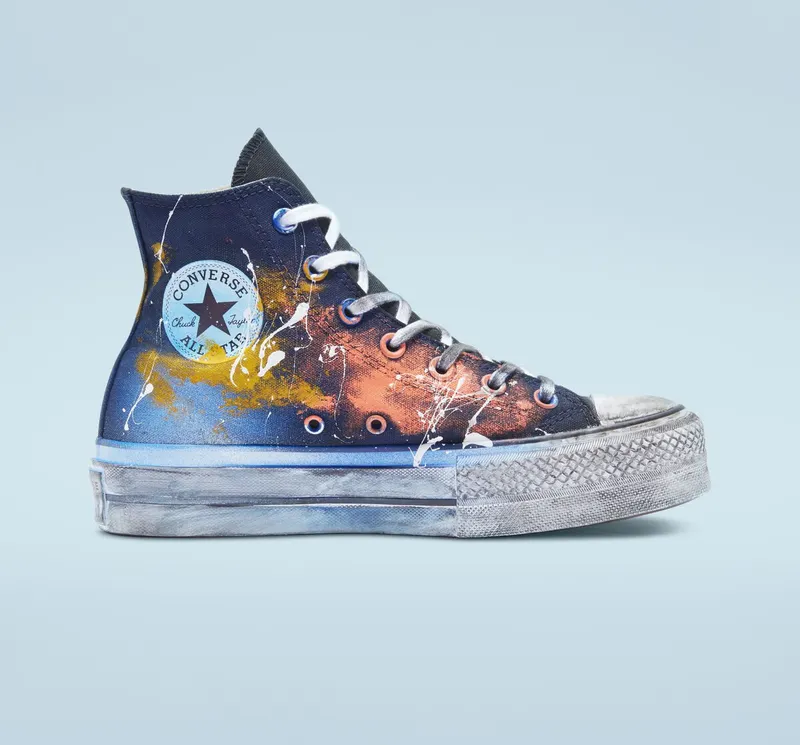 Converse Chuck Taylor All Star Lift Platform Multicolor Splash Multicolor Splash (A03258C)