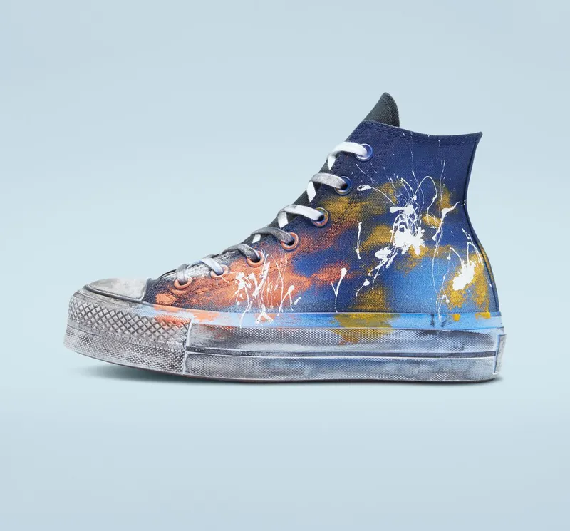 Converse Chuck Taylor All Star Lift Platform Multicolor Splash Multicolor Splash (A03258C)