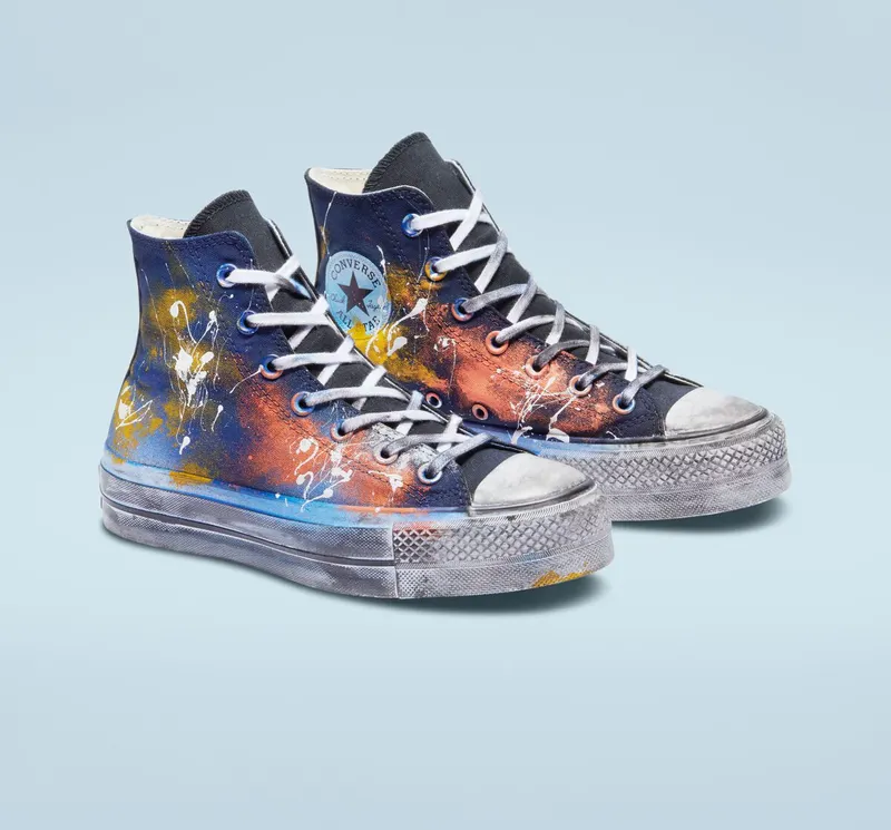 Converse Chuck Taylor All Star Lift Platform Multicolor Splash Multicolor Splash (A03258C)