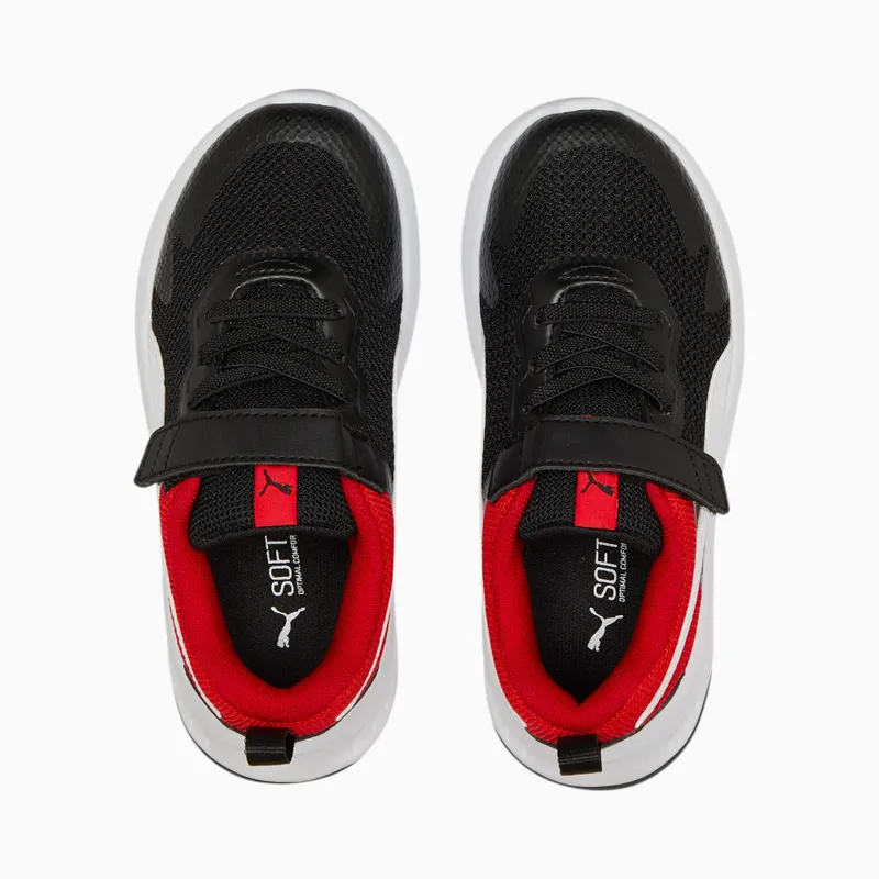Puma Evolve Run mesh met alternatieve sluiting Wit/Zwart (386239-01)