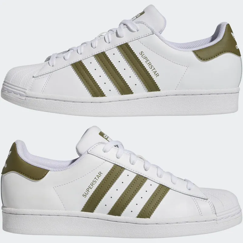 adidas Superstar Cloud White / Focus Olive / Cloud White (HP5501)