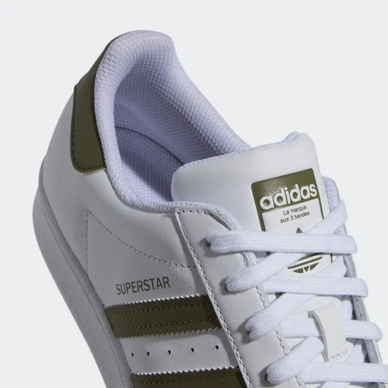 adidas Superstar Cloud White / Focus Olive / Cloud White (HP5501)