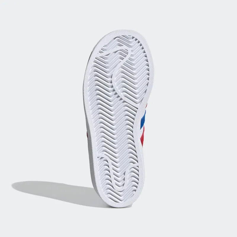 adidas Superstar Cloud White / Blue / Scarlet (FW5850)