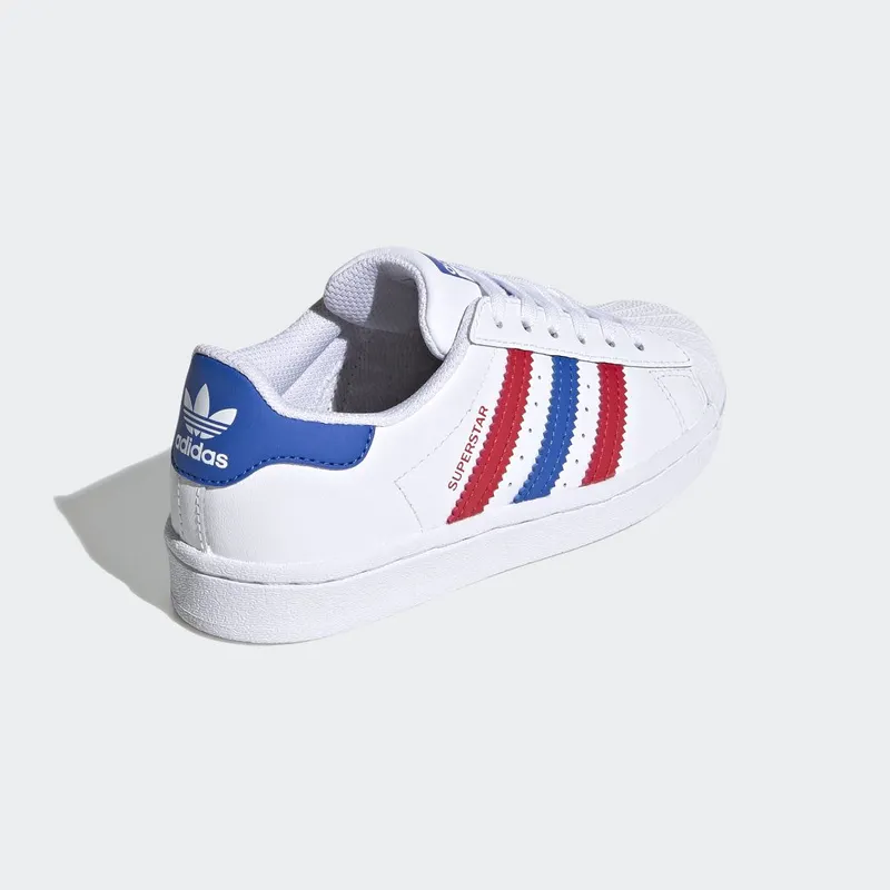adidas Superstar Cloud White / Blue / Scarlet (FW5850)
