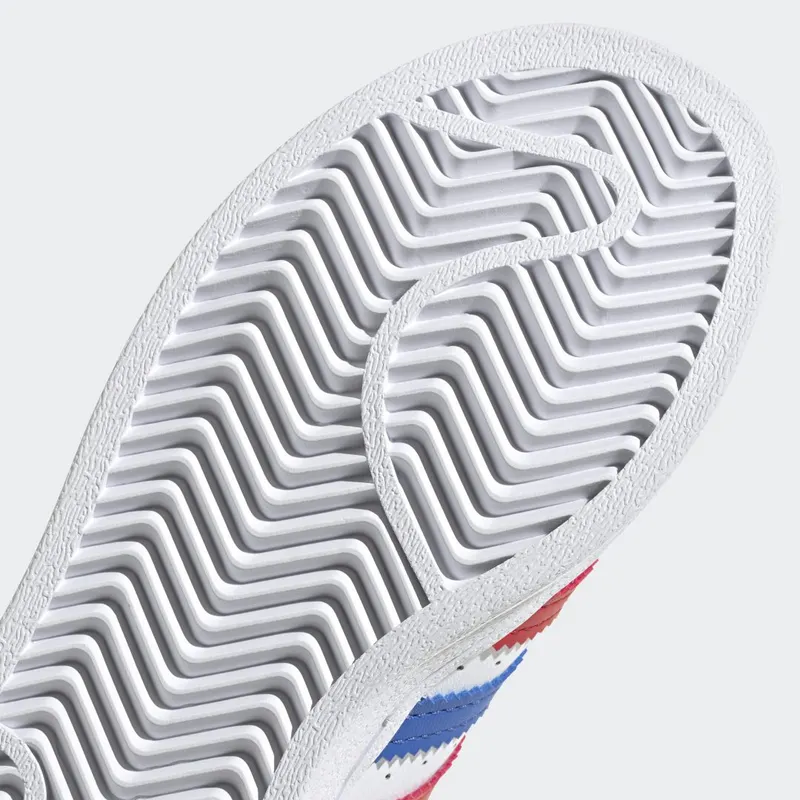 adidas Superstar Cloud White / Blue / Scarlet (FW5850)