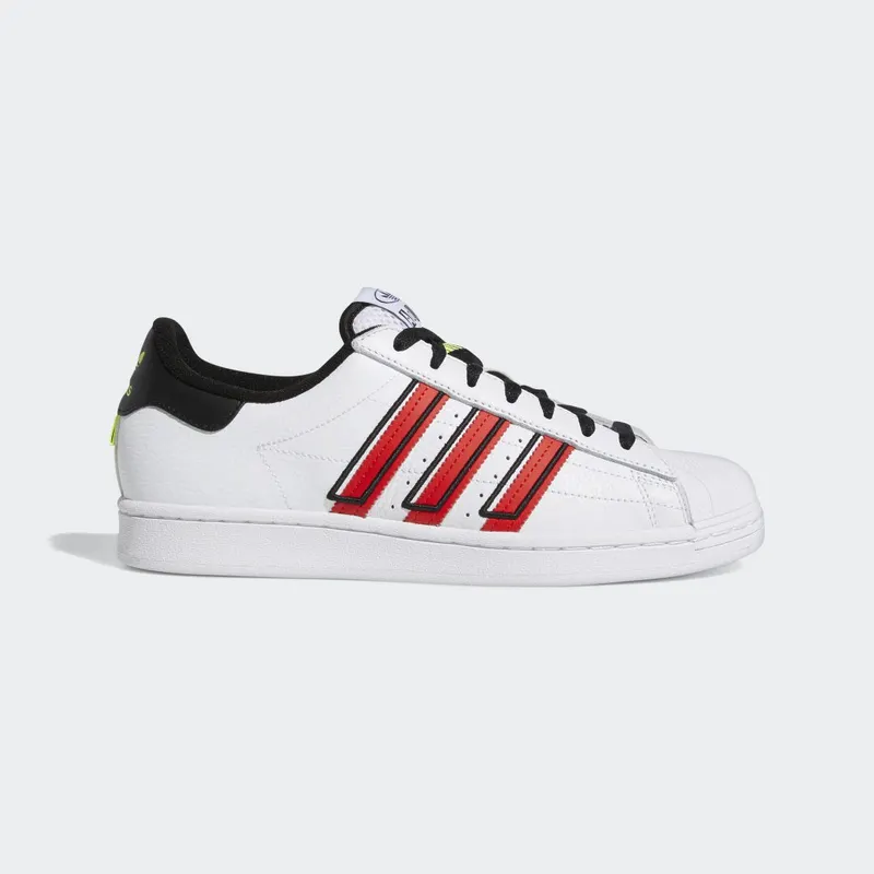adidas Superstar Cloud White / Vivid Red / Solar Yellow (GX6026)