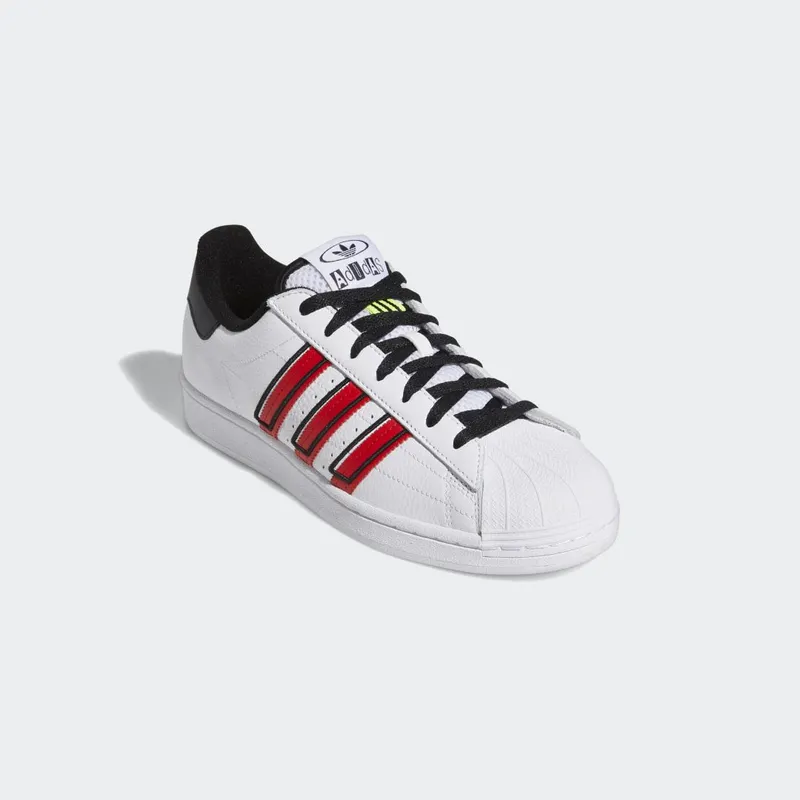 adidas Superstar Cloud White / Vivid Red / Solar Yellow (GX6026)