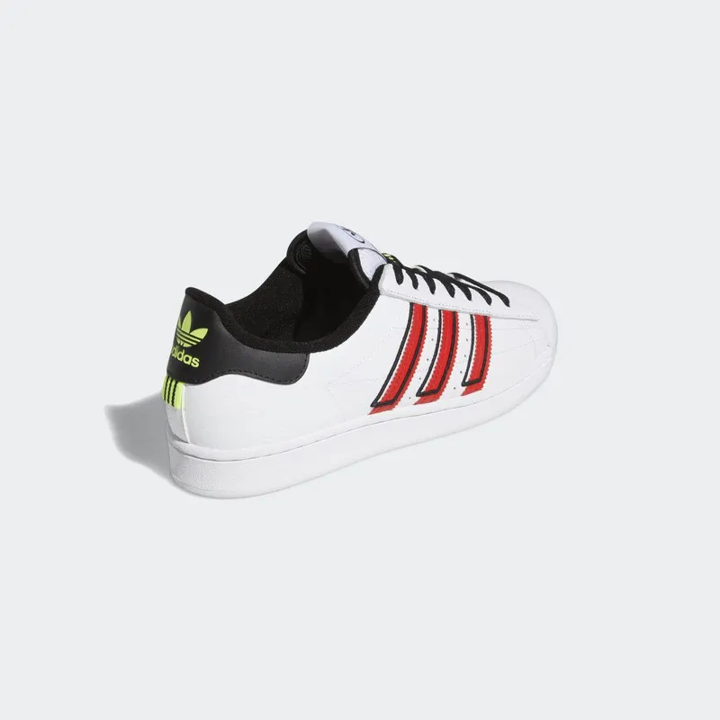 adidas Superstar Cloud White / Vivid Red / Solar Yellow (GX6026)