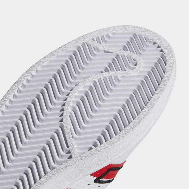 adidas Superstar Cloud White / Vivid Red / Solar Yellow (GX6026)