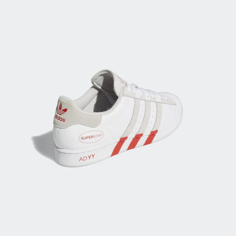 adidas Superstar Cloud White / Grey One / Vivid Red (GY0995)