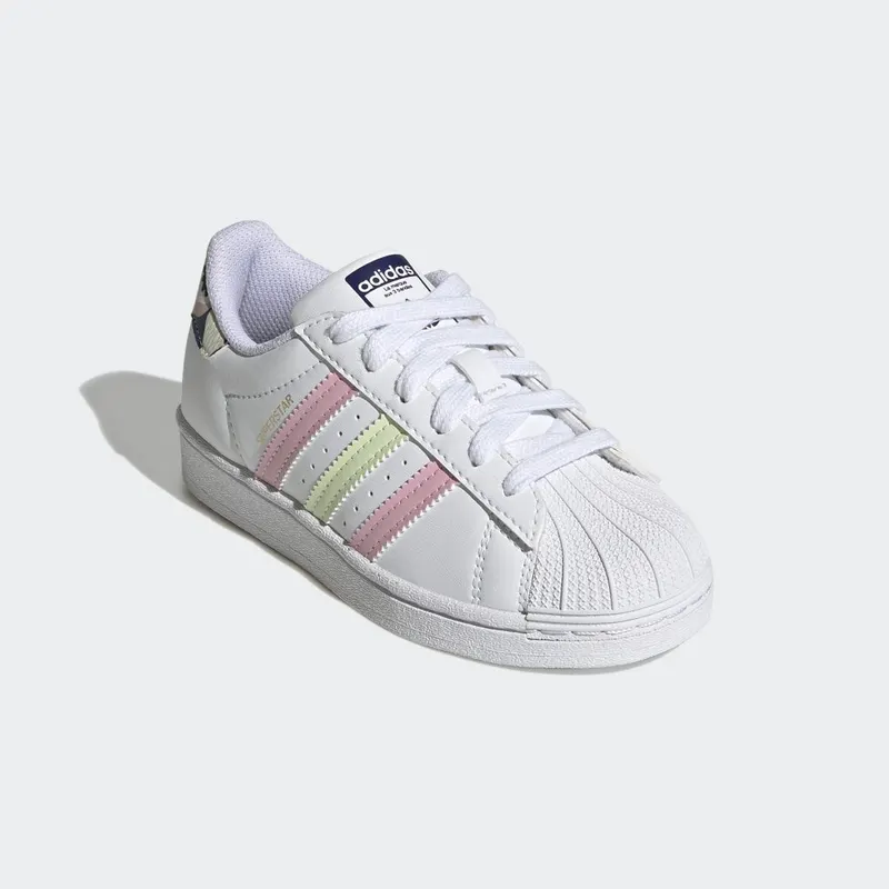 adidas Superstar Cloud White / Almost Lime / True Pink (GY3331)