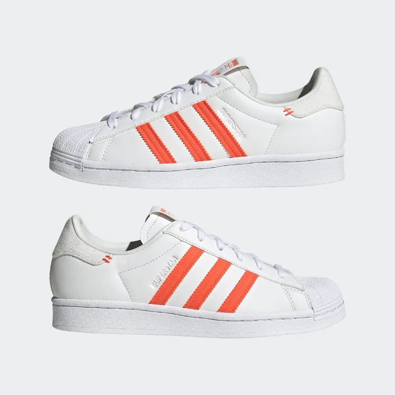 adidas Superstar Crystal White / Solar Red / Grey Two (GZ3451)