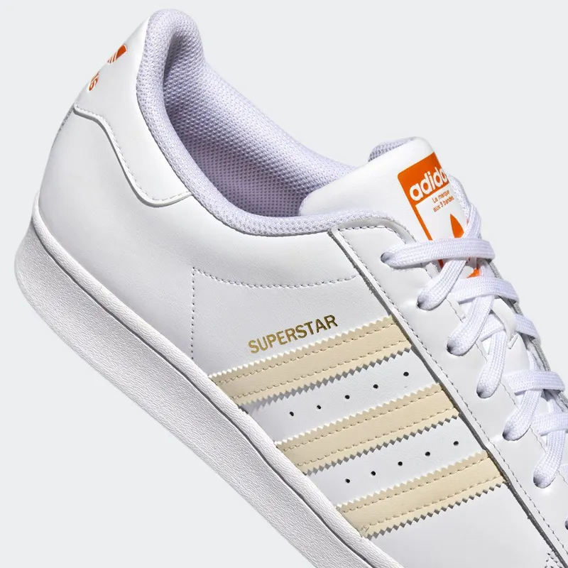 adidas Superstar Cloud White / Ecru Tint / Orange Rush (GZ3737)