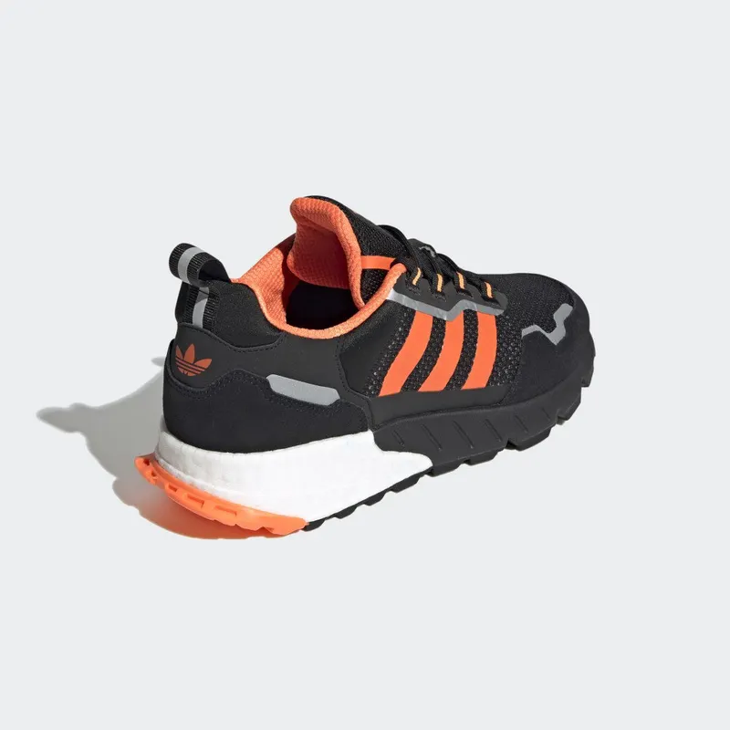 adidas ZX 1K Boost Core Black / Solar Orange / Silver Metallic (H00428)