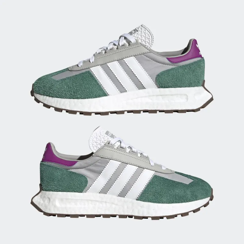 adidas Retropy E5 Grey Two / Cloud White / Collegiate Green (H03076)
