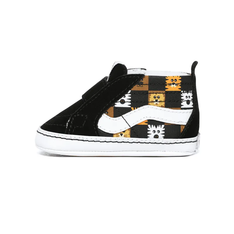 VANS Checkerboard Sk8-hi Crib Babyschoenen Zwart (VN0A346P0GN)