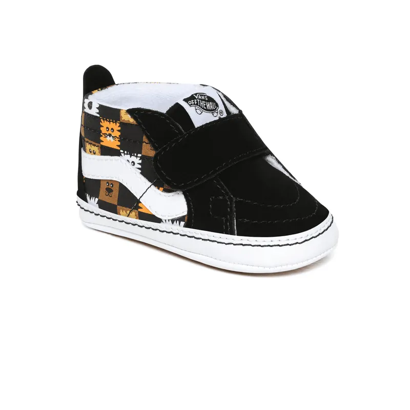 VANS Checkerboard Sk8-hi Crib Babyschoenen Zwart (VN0A346P0GN)