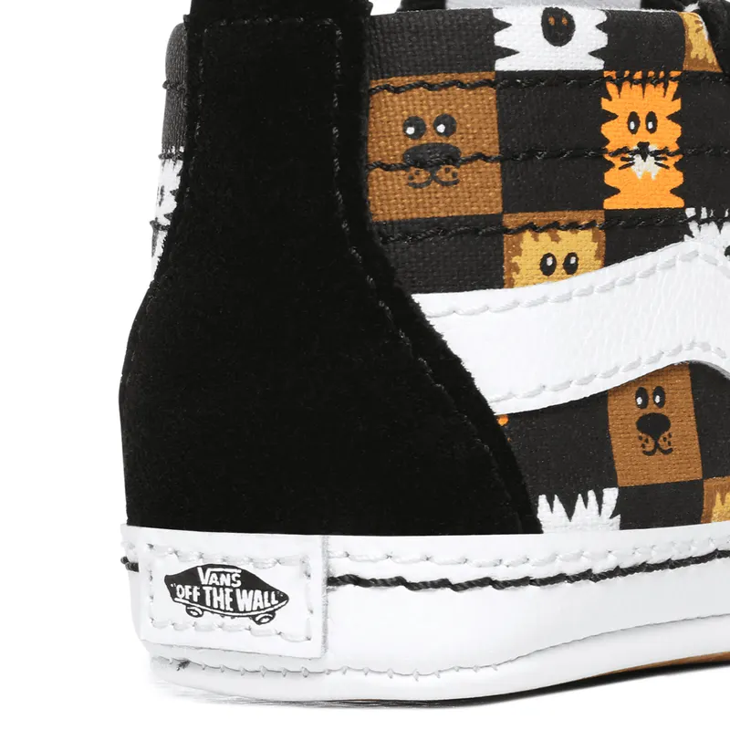 VANS Checkerboard Sk8-hi Crib Babyschoenen Zwart (VN0A346P0GN)