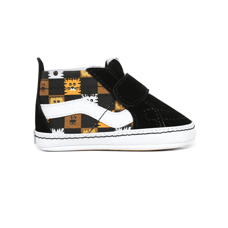 VANS Checkerboard Sk8-hi Crib Babyschoenen Zwart (VN0A346P0GN)