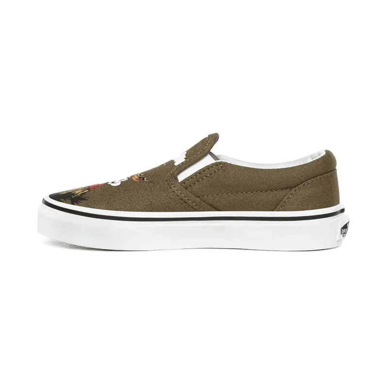 VANS Dineapple Floral Classic Slip-on Kinderschoenen Groen (VN0A4BUT0I2)