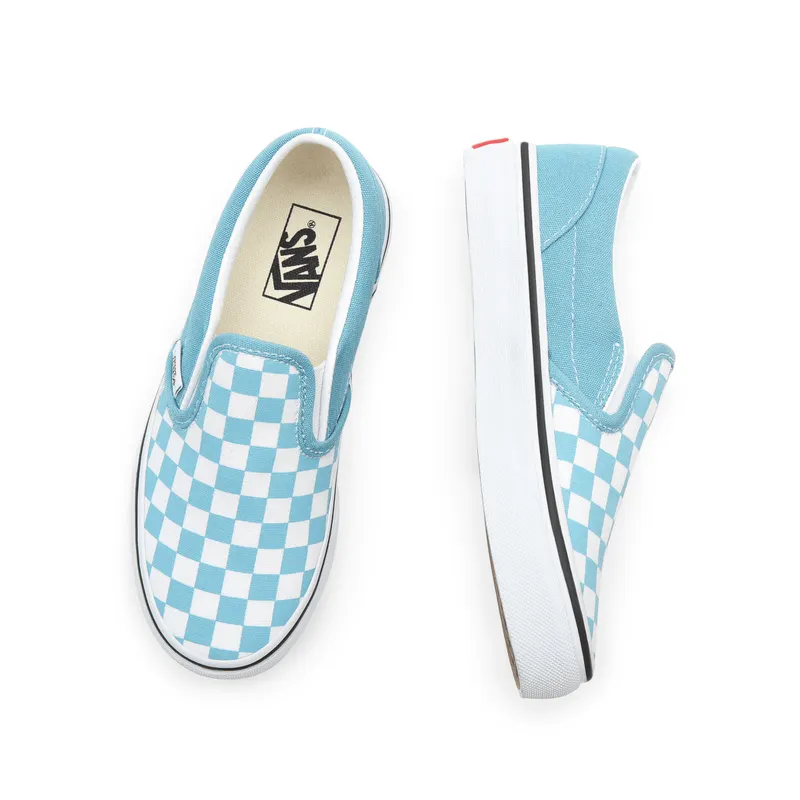 VANS Checkerboard Classic Slip-on Kinderschoenen Blauw (VN0A4BUT30Y)
