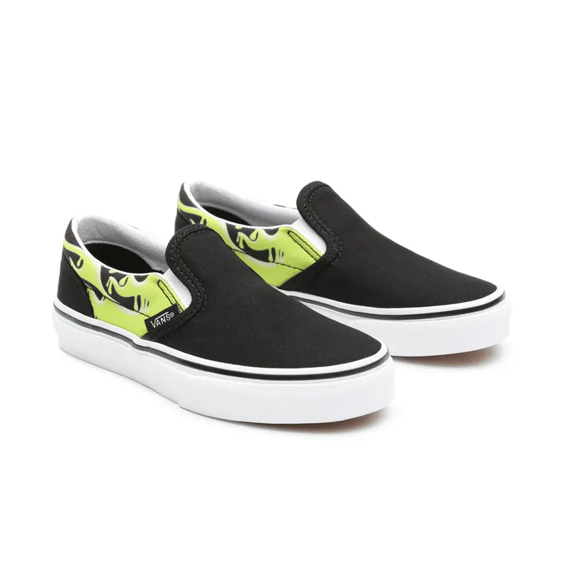 VANS Slime Flame Classic Slip-on Kinderschoenen Zwart (VN0A4BUT31M)