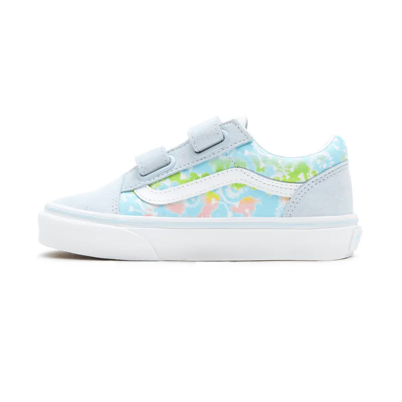 VANS Tie Dye Old Skool V Kinderschoenen Blauw (VN0A4BUV3U9)