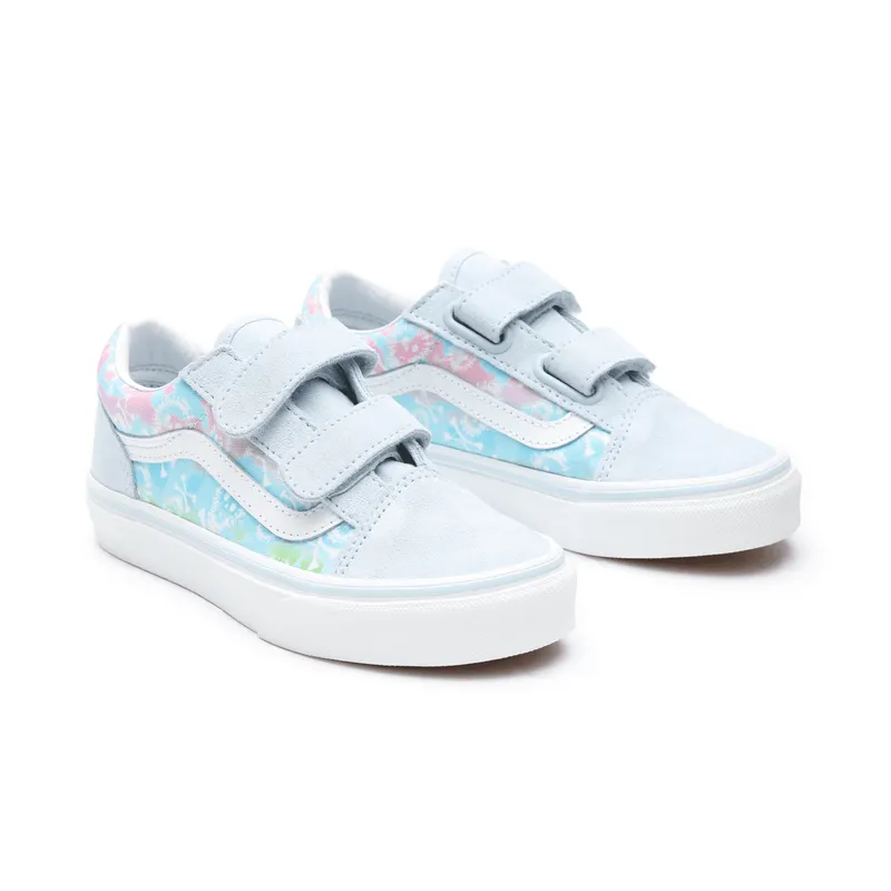 VANS Tie Dye Old Skool V Kinderschoenen Blauw (VN0A4BUV3U9)