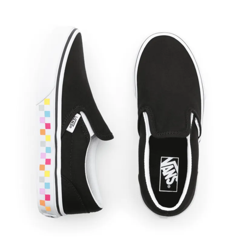 VANS Checkerboard Classic Slip-on Kinderschoenen Zwart (VN0A4UH831K)