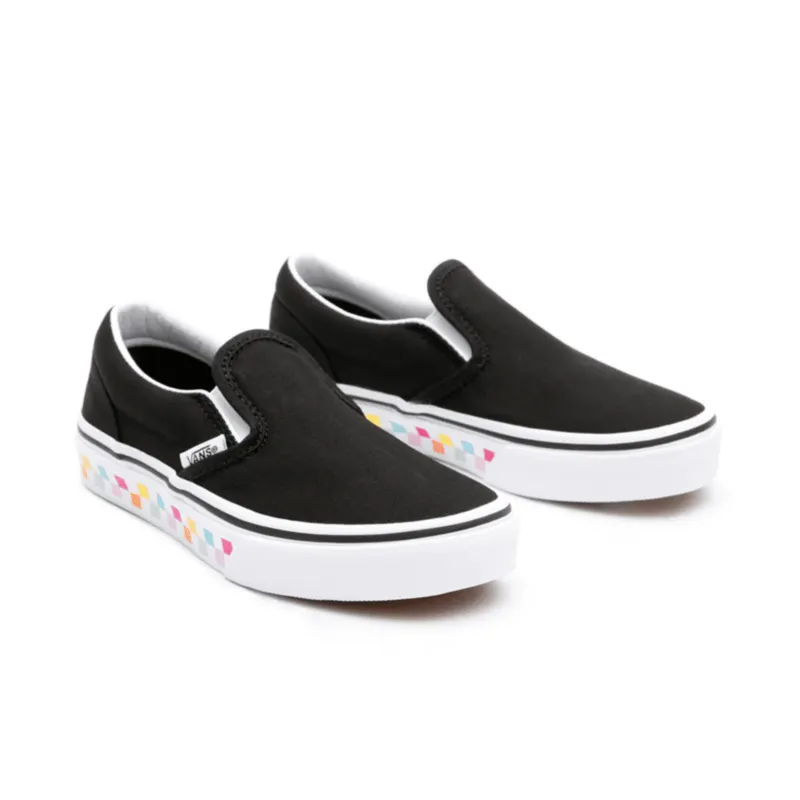 VANS Checkerboard Classic Slip-on Kinderschoenen Zwart (VN0A4UH831K)