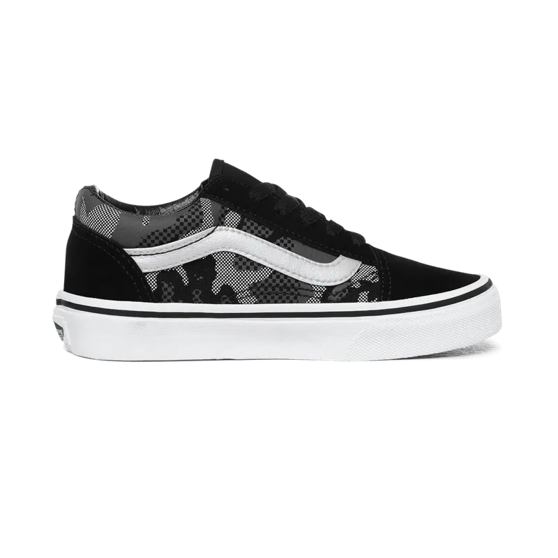 VANS Patroon Camo Old Skool Kinderschoenen Zwart (VN0A4UHZ0GS)