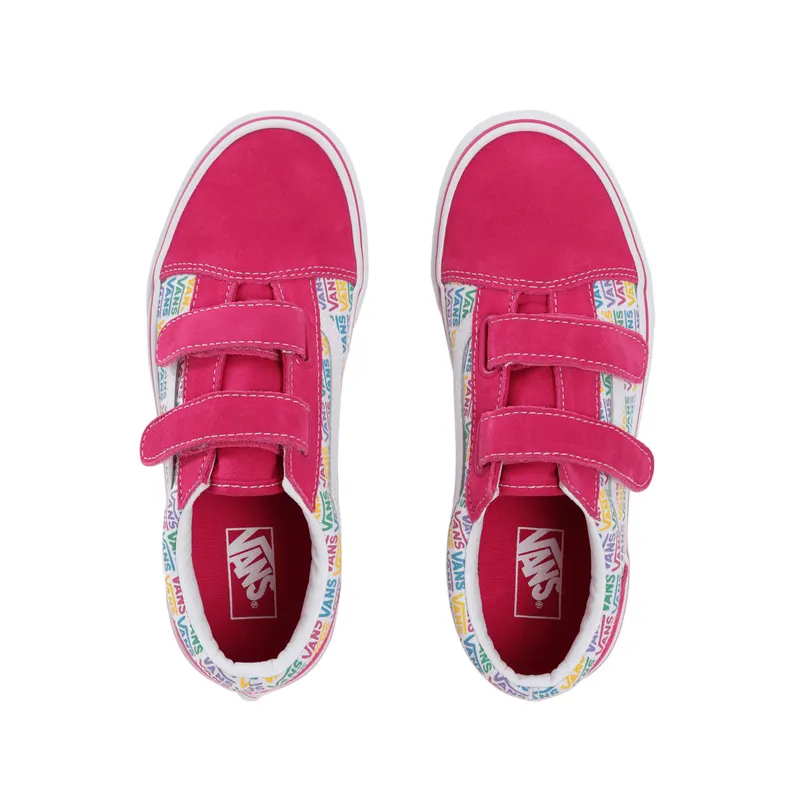 VANS Rainbow Vans Old Skool V Kinderschoenen Roze (VN0A4UI10GW)
