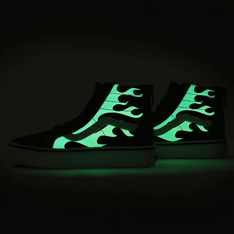 VANS Glow Flame Sk8-hi Zip Kinderschoenen Zwart (VN0A4UI4ESY)