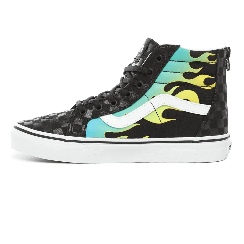 VANS Glow Flame Sk8-hi Zip Kinderschoenen Zwart (VN0A4UI4ESY)