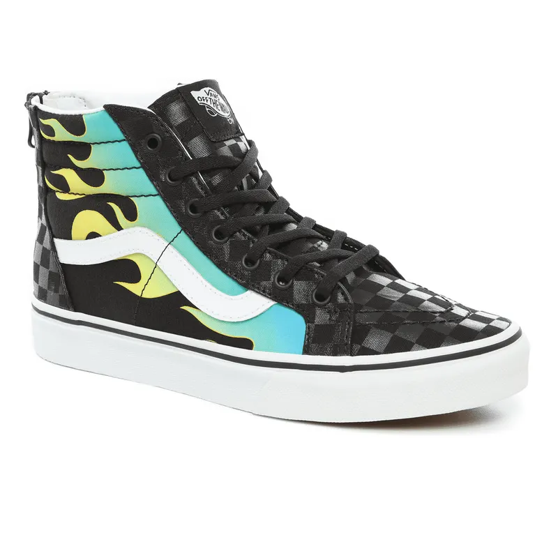 VANS Glow Flame Sk8-hi Zip Kinderschoenen Zwart (VN0A4UI4ESY)