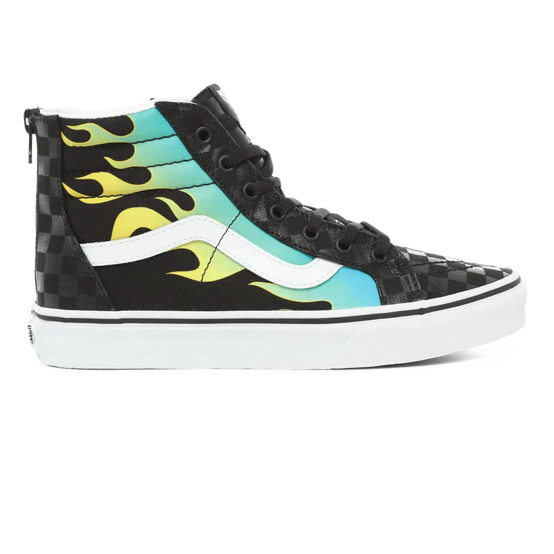 VANS Glow Flame Sk8-hi Zip Kinderschoenen Zwart (VN0A4UI4ESY)