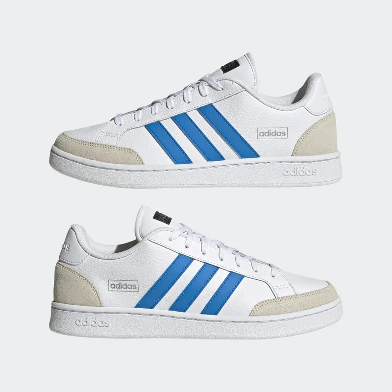 adidas Grand Court SE Cloud White / Blue Rush / Aluminium (GW8042)