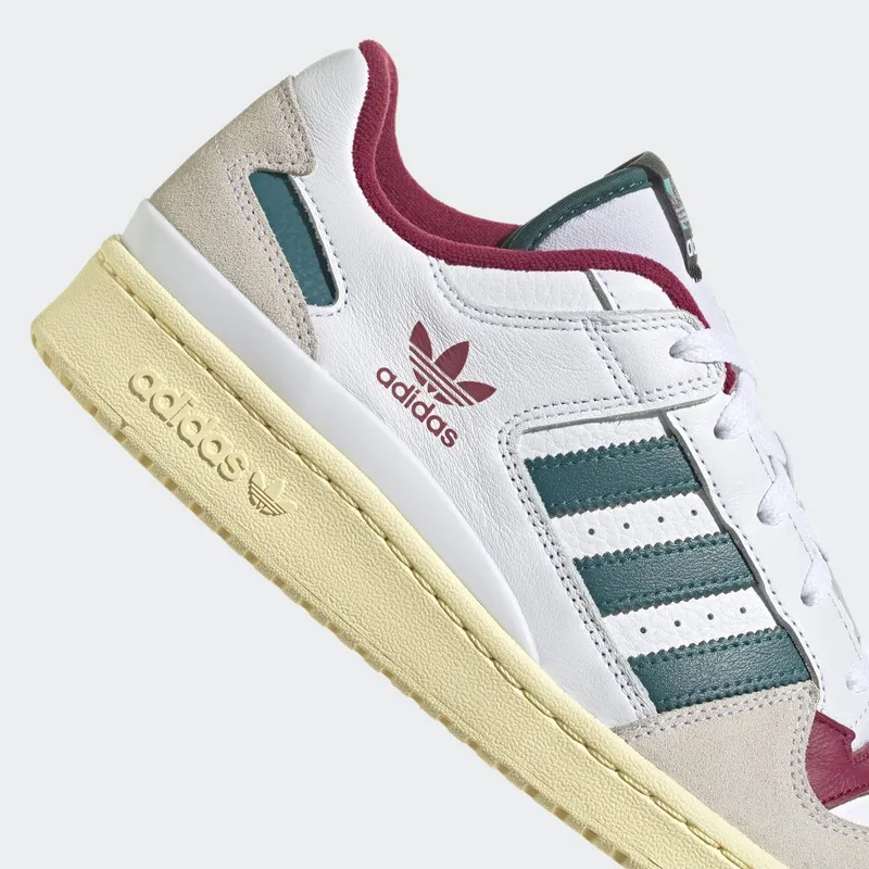 adidas Forum Low CL Cloud White / Legacy Teal / Legacy Burgundy (HQ6874)